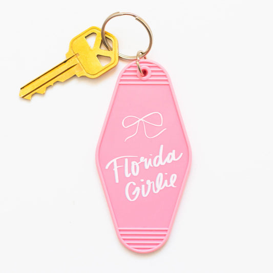Florida Retro Hotel Keychain - Florida Girlie