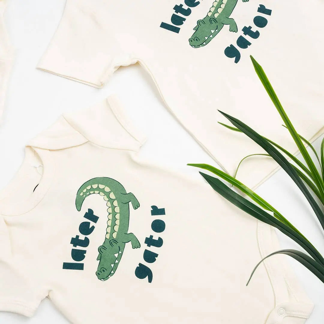 Later Gator Alligator Florida Baby Onesie Cotton Bodysuit Emerson and Friends