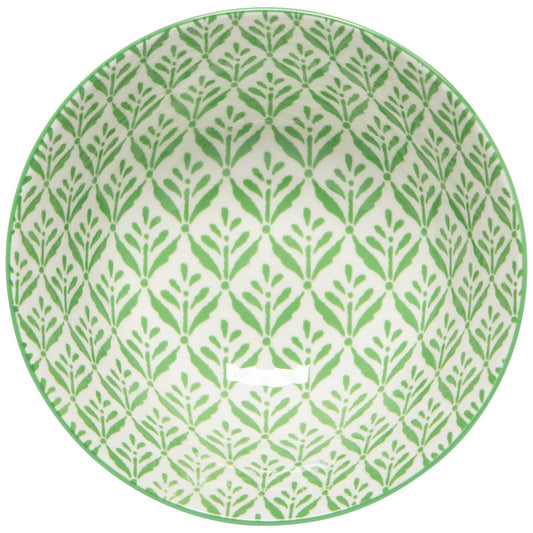 Green Leaf Stamped Bowl 6 inch Now Designs by Danica