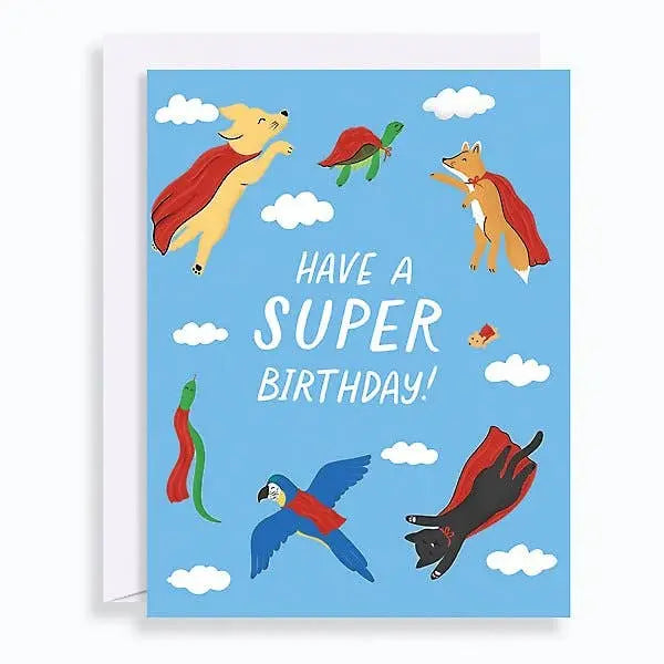 Superhero Animal Birthday Card Paper Source Wholesale