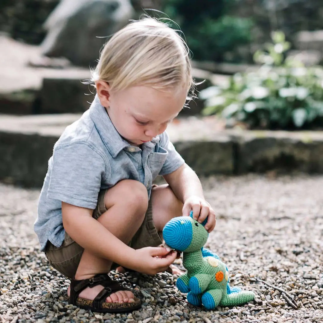 Stegosaurus Plush Dino - Green Pebble