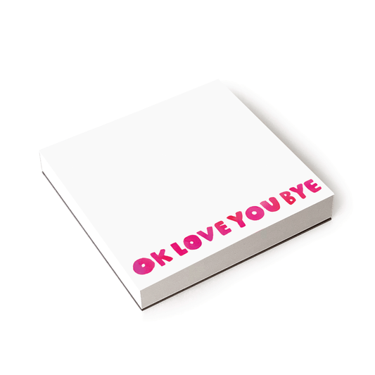 Okloveyoubye Chunky Notepad E. Frances Paper