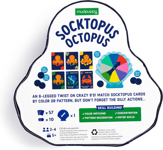 Socktopus Octopus Shaped Box Game Chronicle Books
