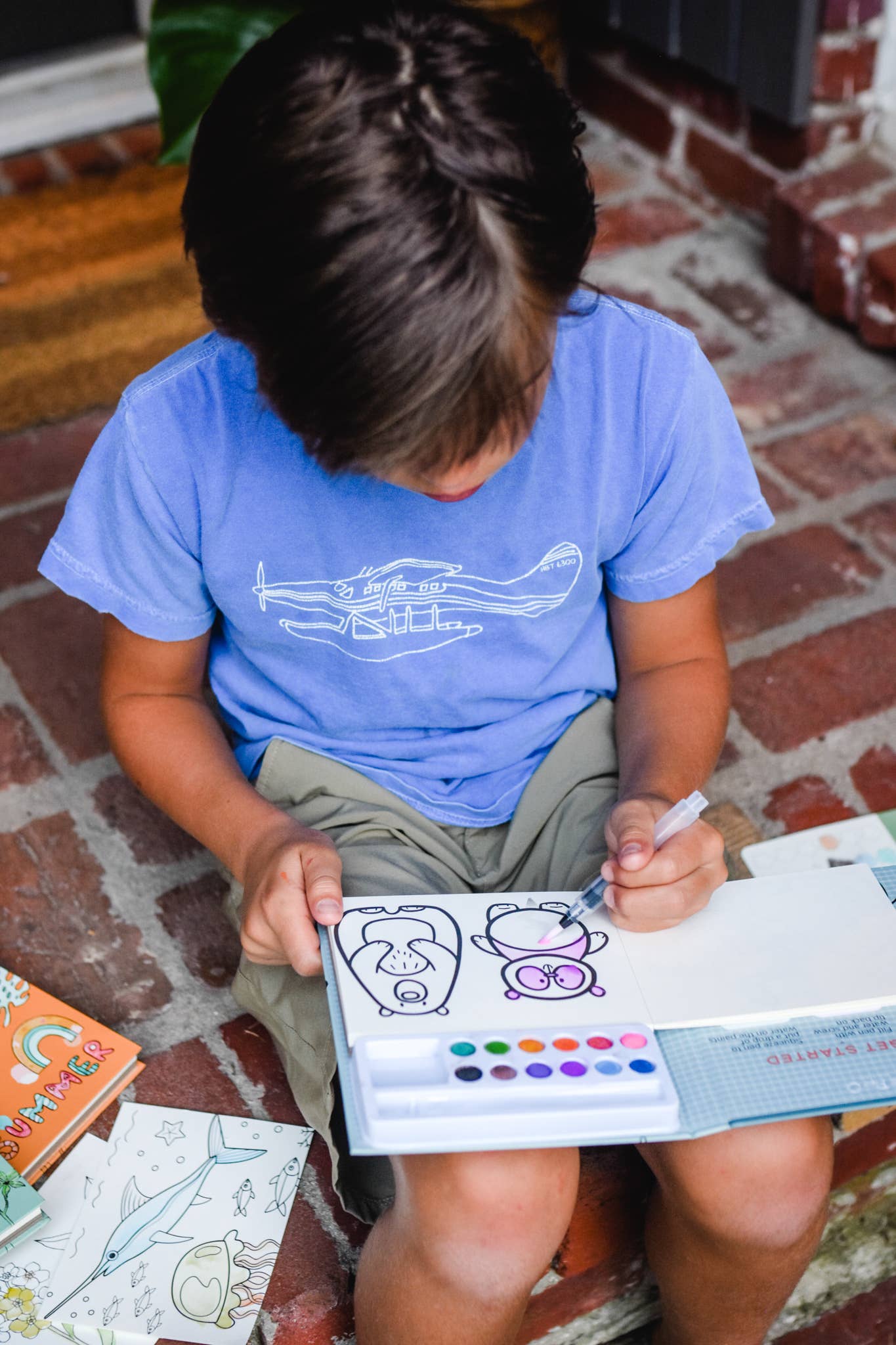 Watercolor Book and Paint Set - Animal Kingdom Cate Paper Co.