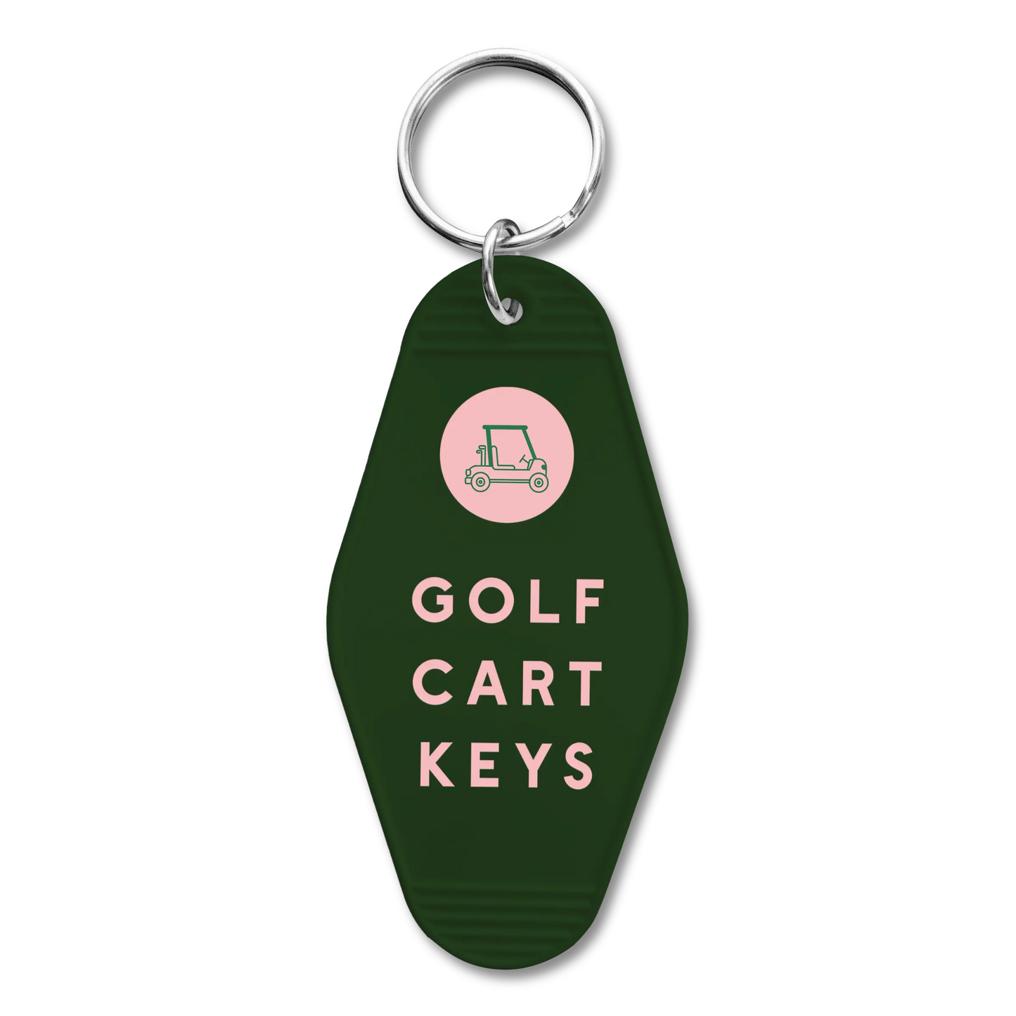 Golf Retro Hotel Keychain - Golf Cart Keys Declaration & Co
