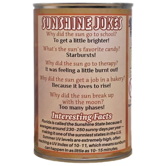 Ray the Canned Sunshine - Sun Plush Canned Gifts