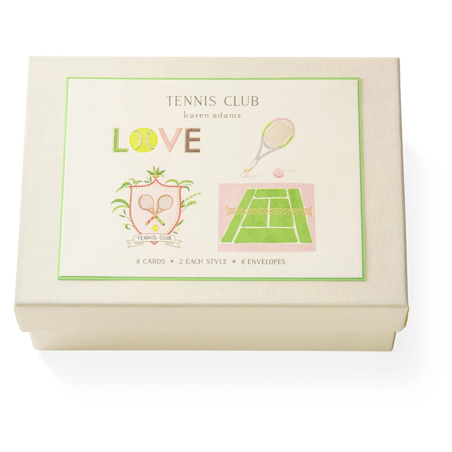 Tennis Club Note Card Box Karen Adams Designs