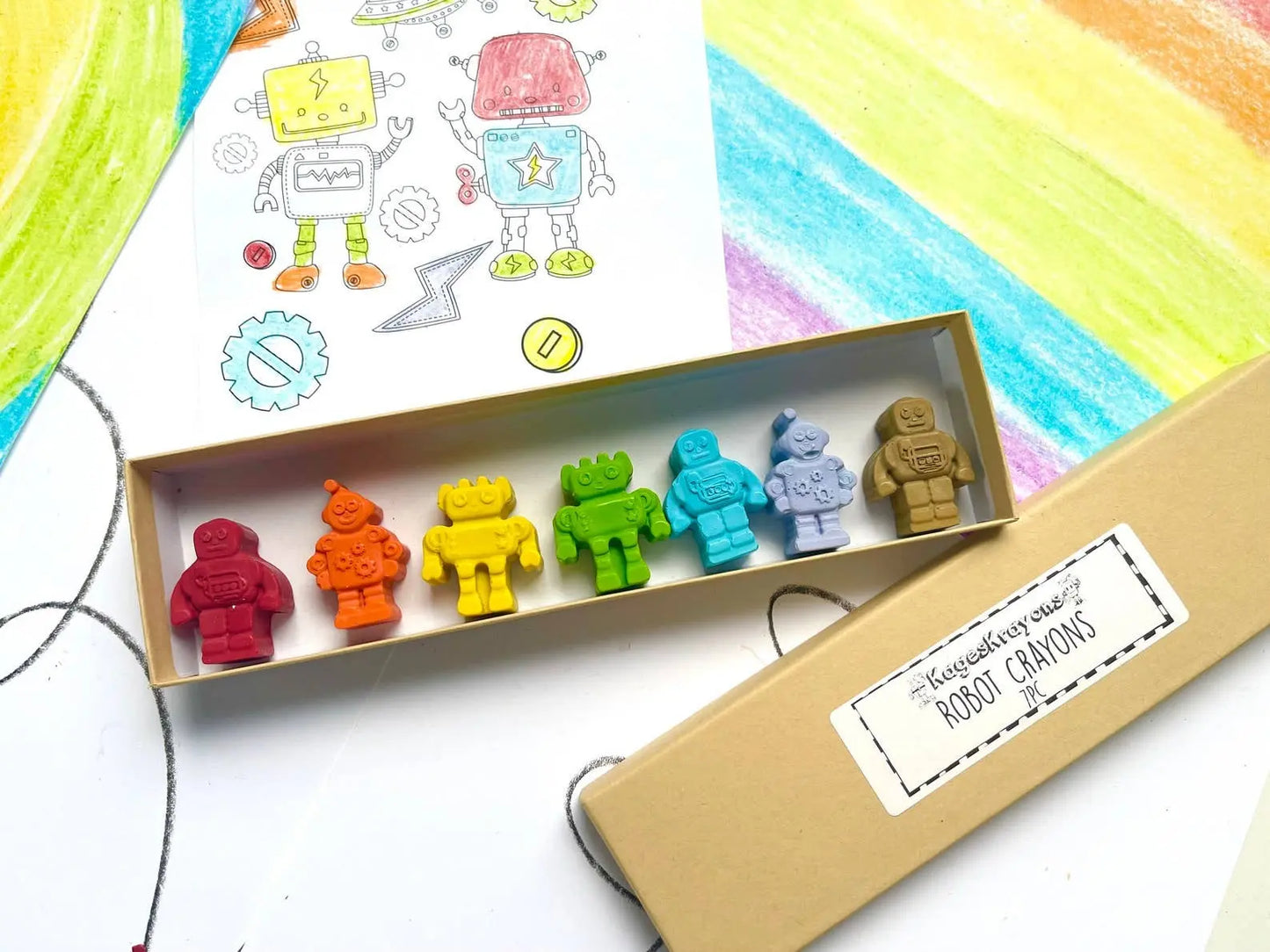 Robot Crayons Gift Box KagesKrayons