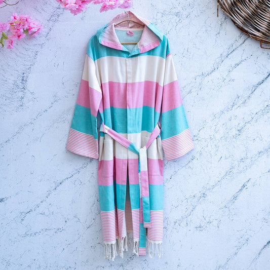 Bathrobe Turkish Cotton Light Weight Quick dry Resort Robe