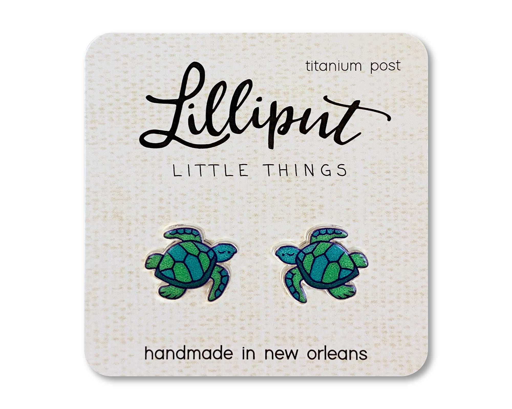 Sea Turtle Earrings Lilliput Little Things