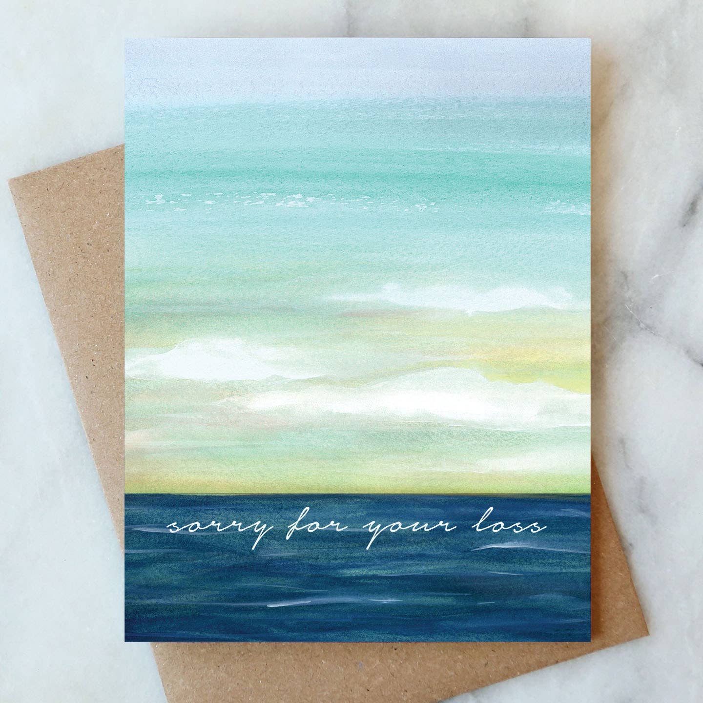 Ocean Sorry For Your Loss Greeting Card | Sympathy
