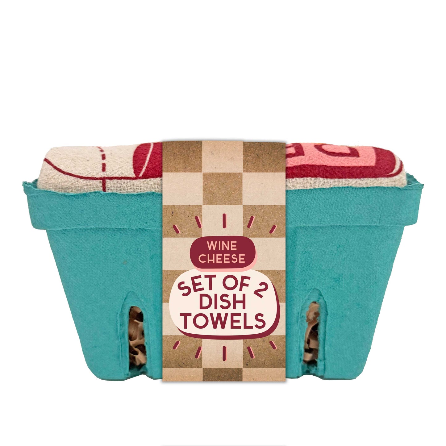 PERFECT PAIRING (Wine, Cheese) - Tea Towel Set of 2