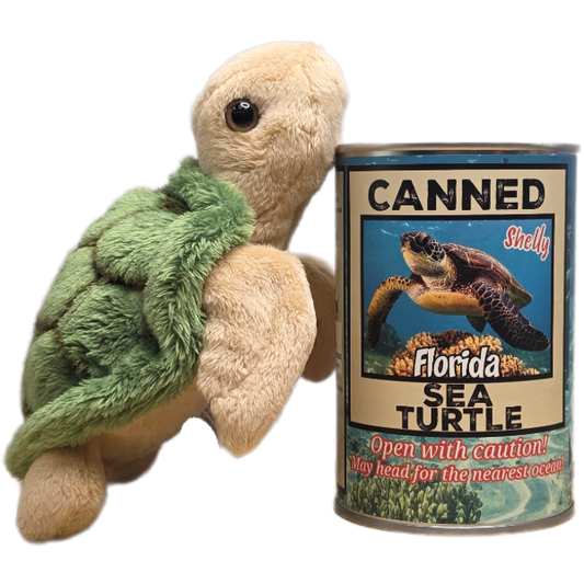 Shelly the Canned Sea Turtle - Plush Canned Gifts