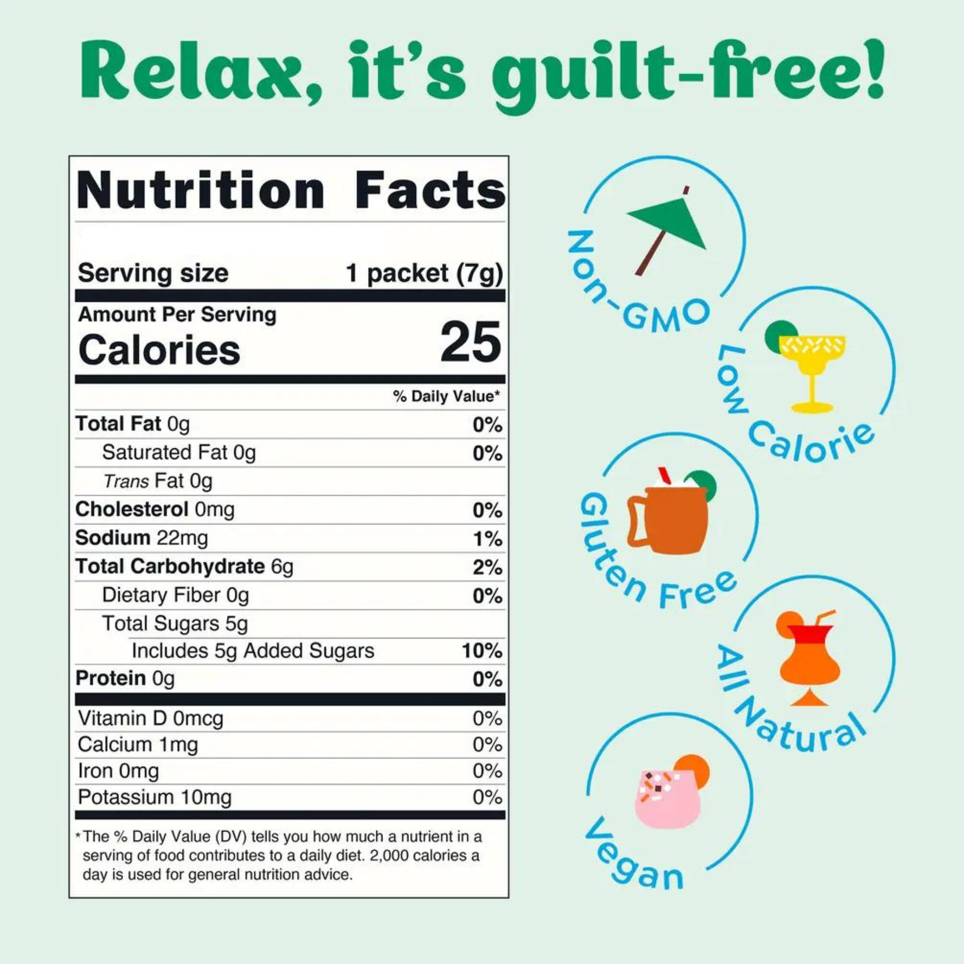 Mint Mojito Cocktail / Mocktail Mixer - 6 Servings Multipack Craftmix