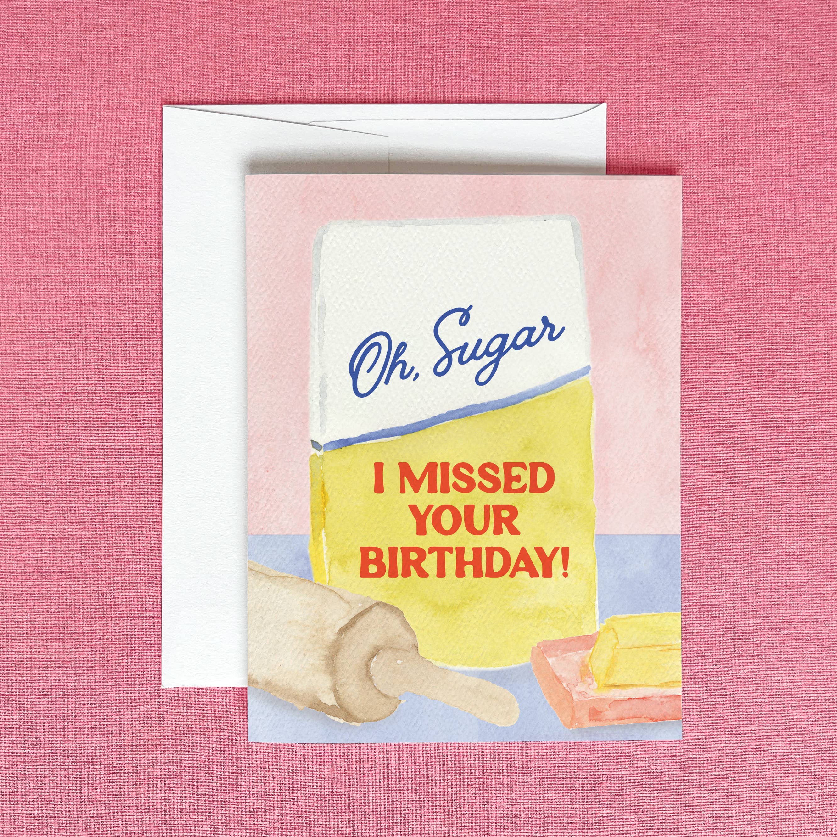 Belated Birthday Greeting Card | Missed Your Birthday Card Gert & Co
