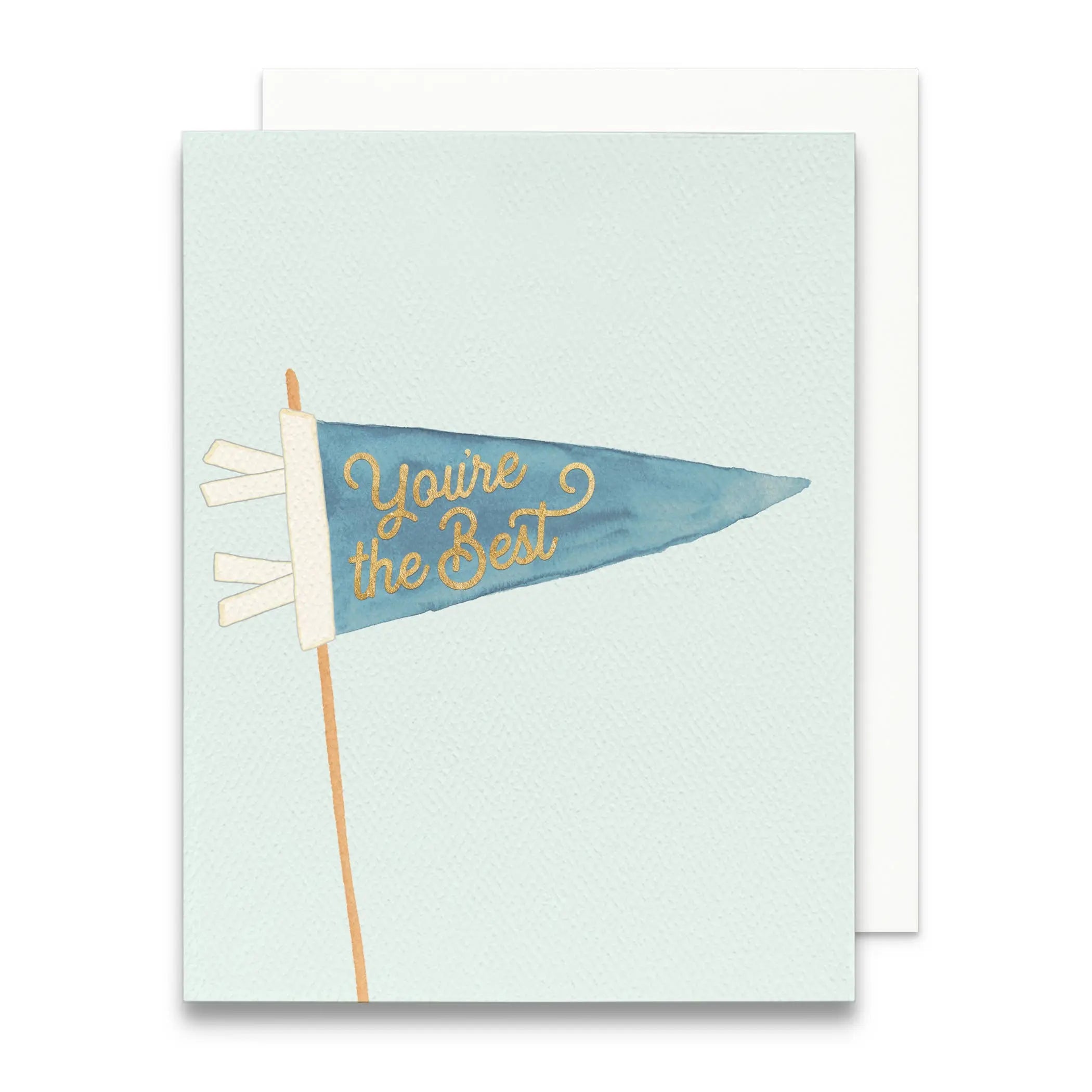 You're The Best Greeting Card | Gold Foil Thank You Card Gert & Co