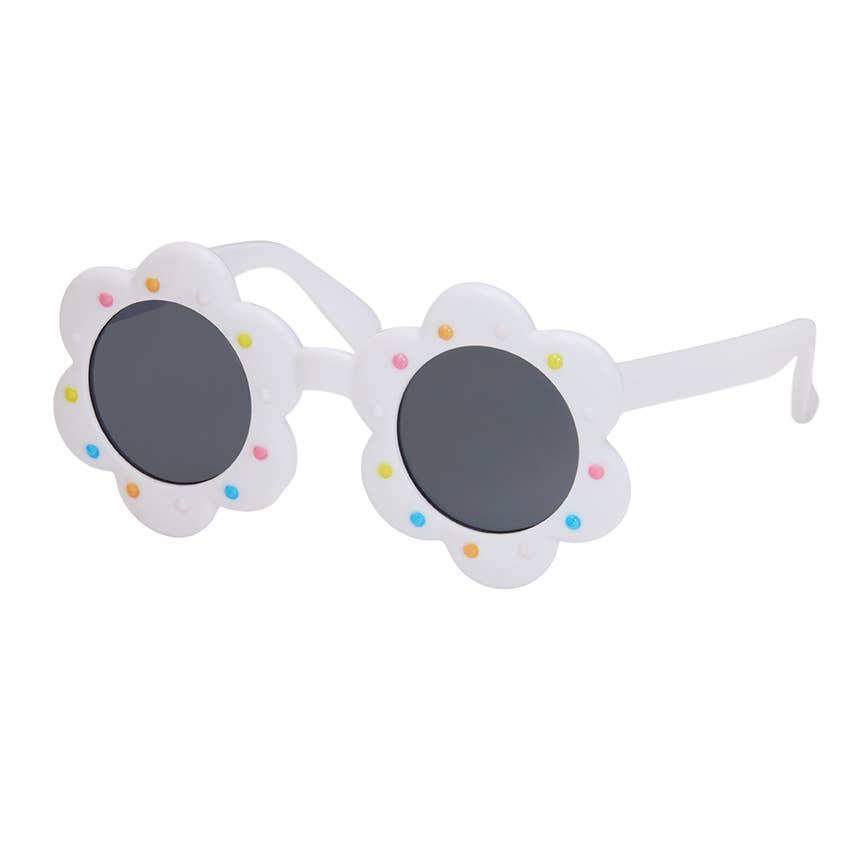 Kids Polka Dots Flower Sunglasses