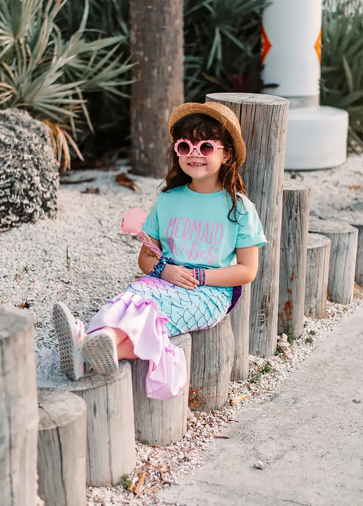 Mermaid Vibes | Baby, Toddler and Youth Girls Summer Tee