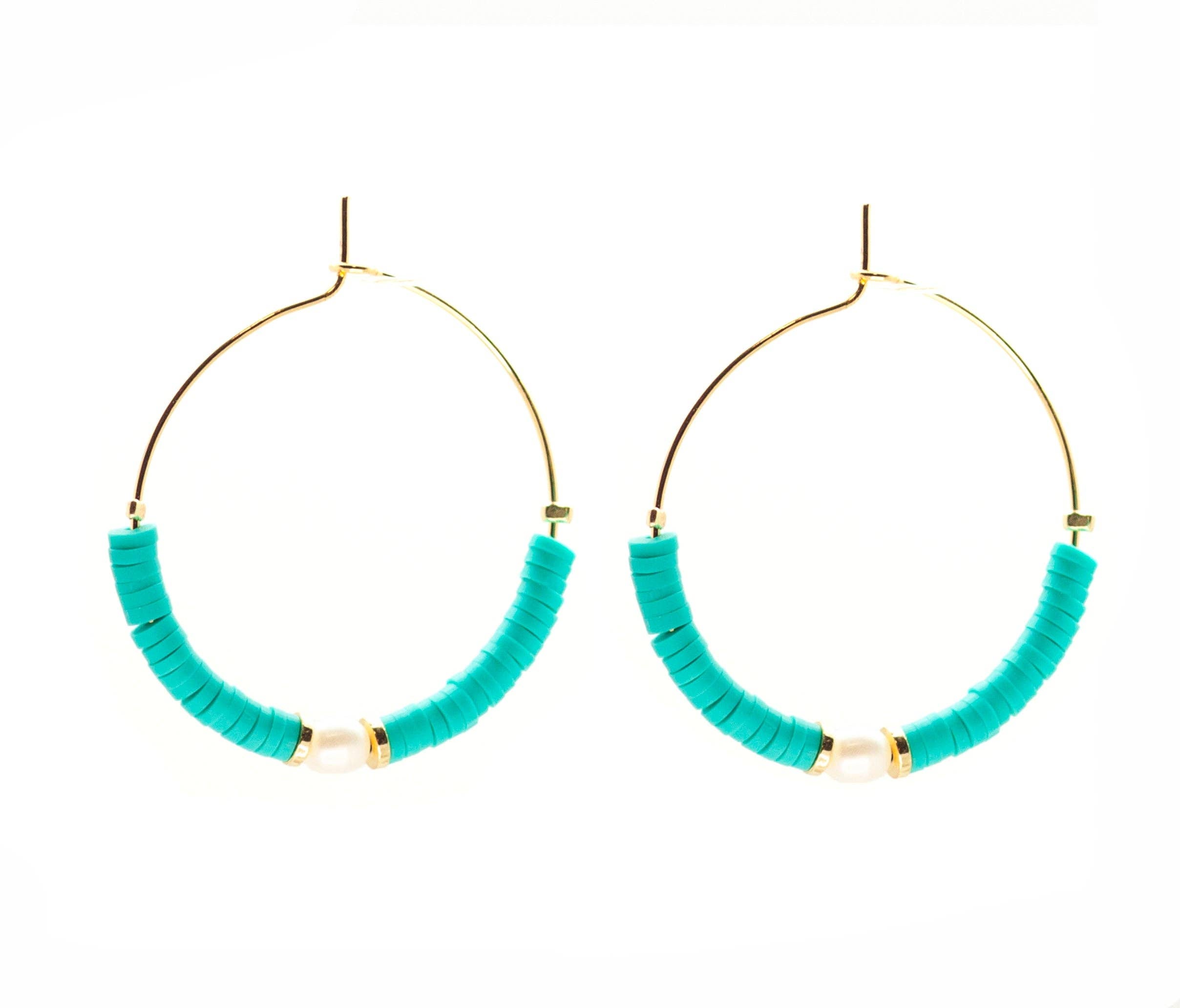 Windansea Hoops ~ Salty Shells SALTY CALI