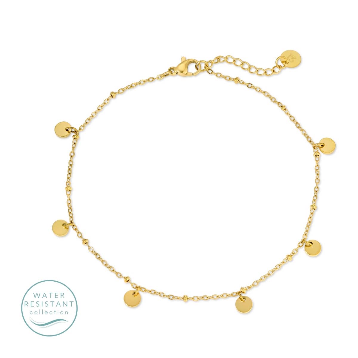 Contemporary Charm Anklet, Water-Resistant Splendid Iris