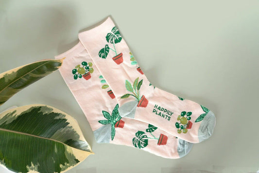 Plant Socks - Cotton Blend Happily Plants