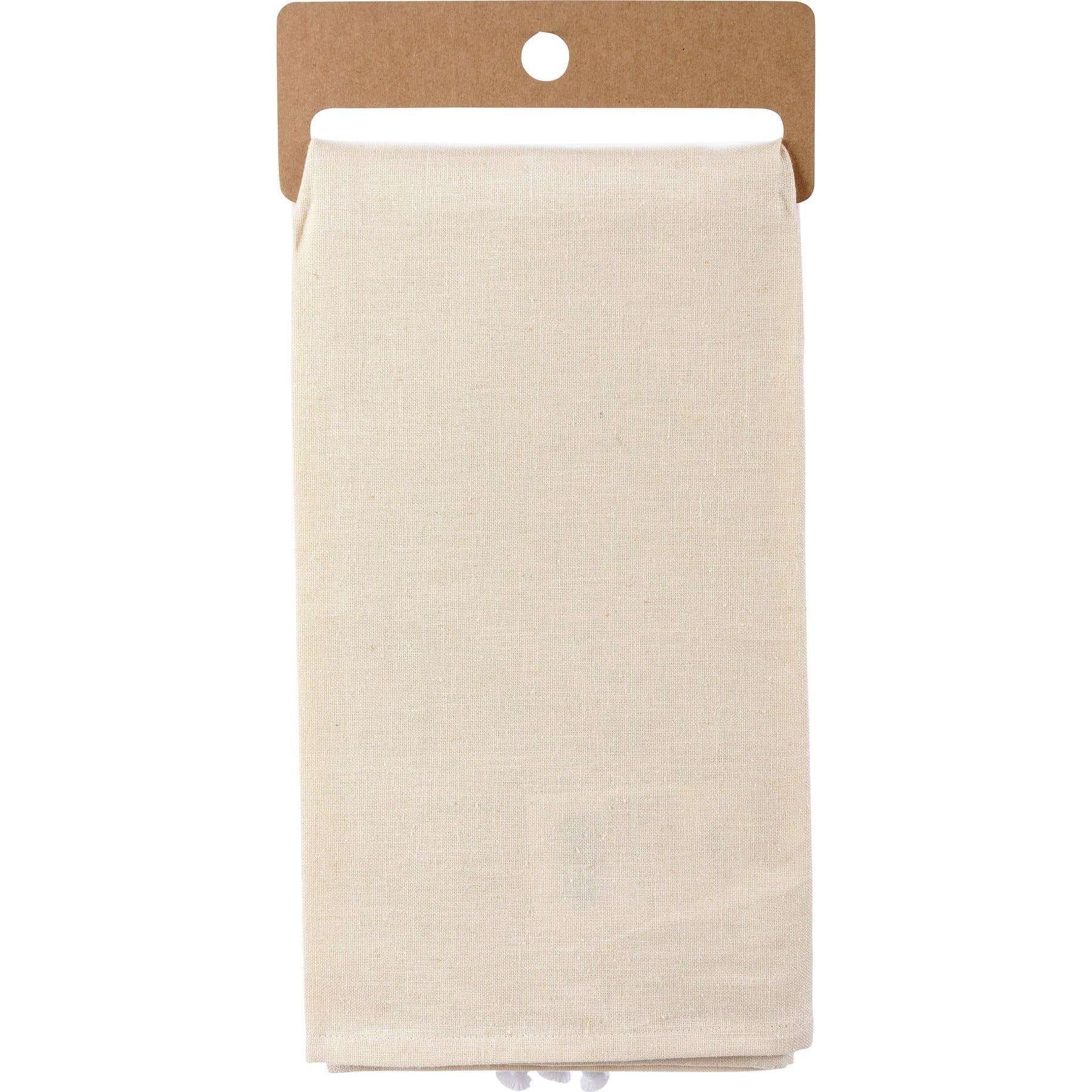 Kitchen Towel Beach Is My Happy Place Embroidered Kitchen Towel