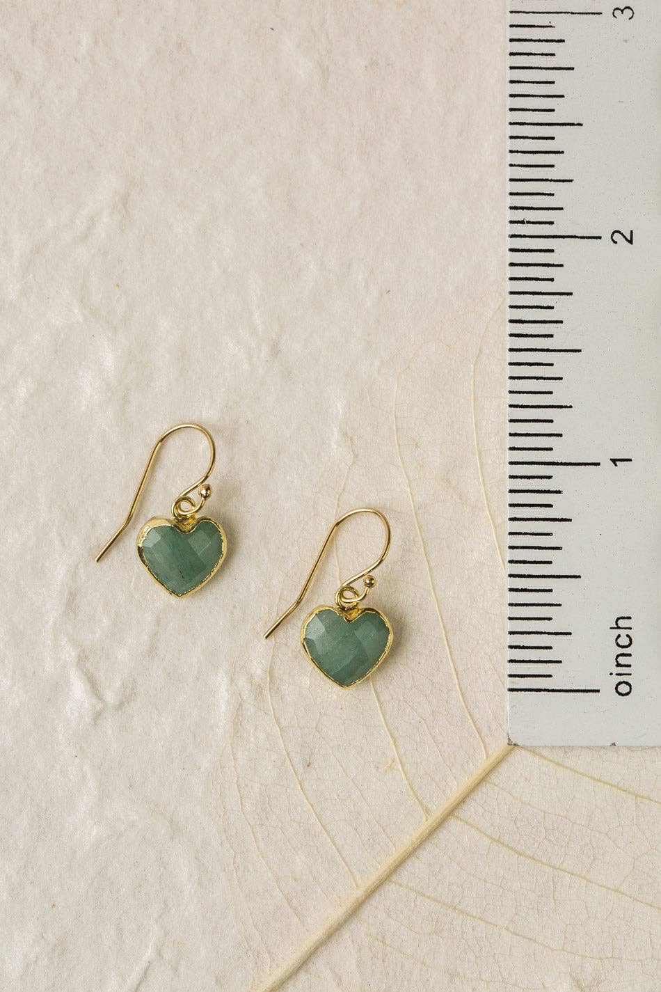 Contentment Green Aventurine Bezel Simple Earrings Anne Vaughan Designs Jewelry