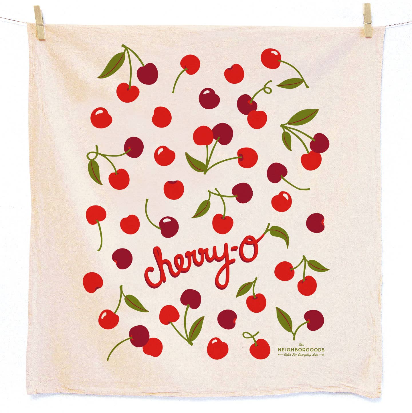 FRUIT STAND (Cherry, Orange, and Lemon)- Tea Towel Set of 3