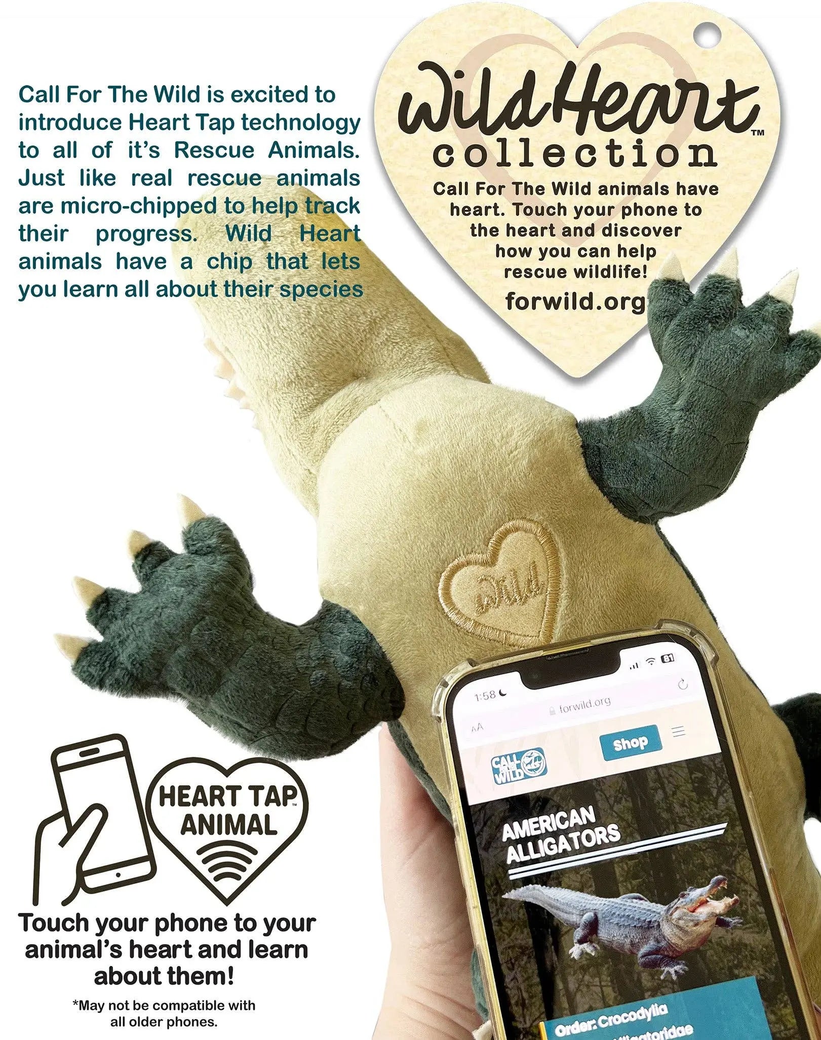 Rescue Alligator Plush with Crate – Conservation Keepsake