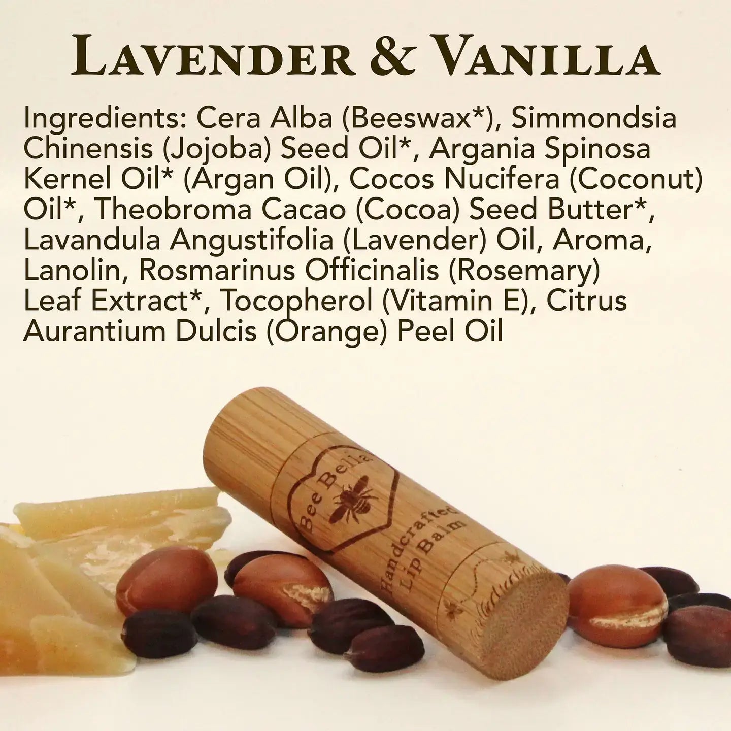 Lavender Vanilla Lip Balm Bee Bella