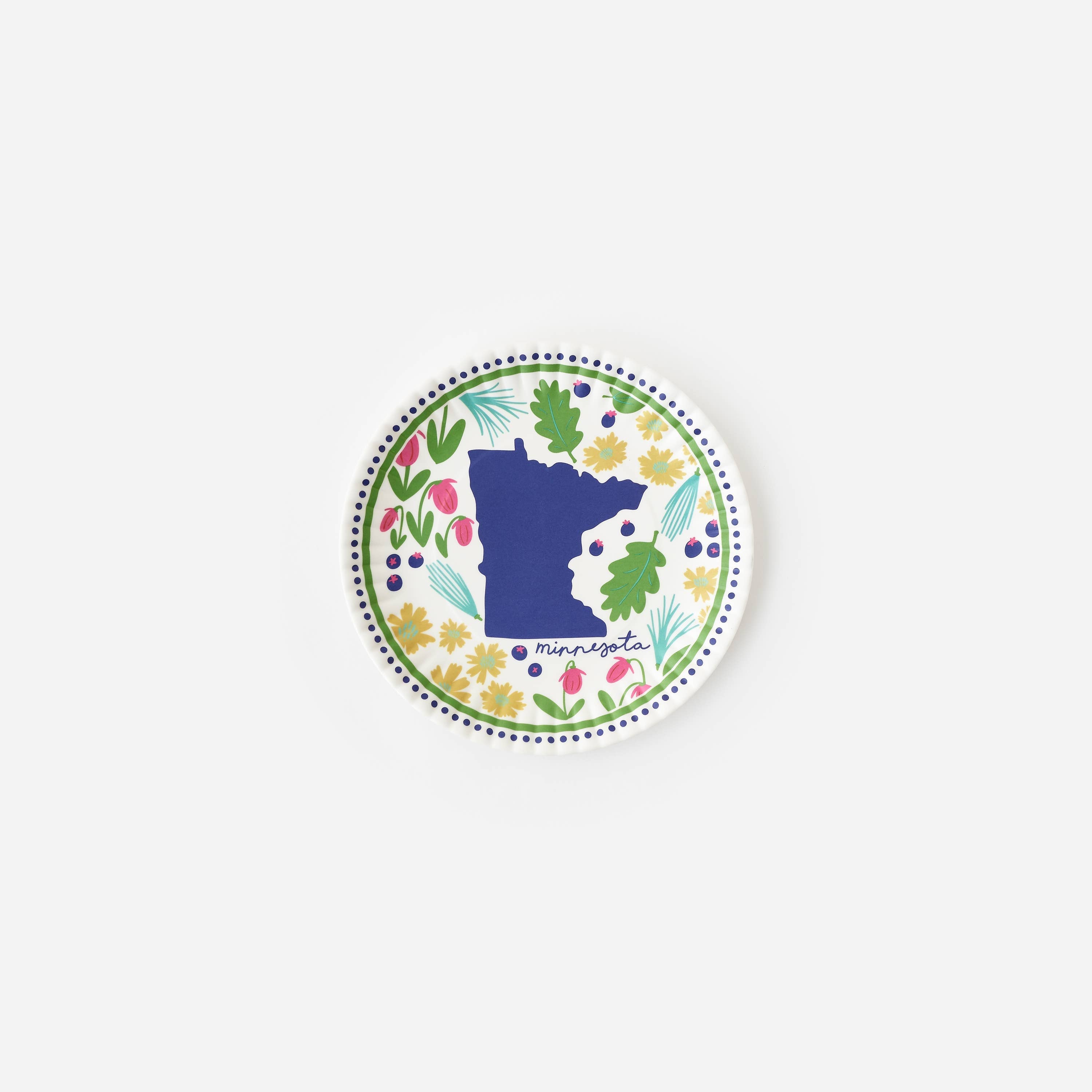 State in Bloom "Paper'' Melamine Plates, Set of 4 One Hundred 80 degrees