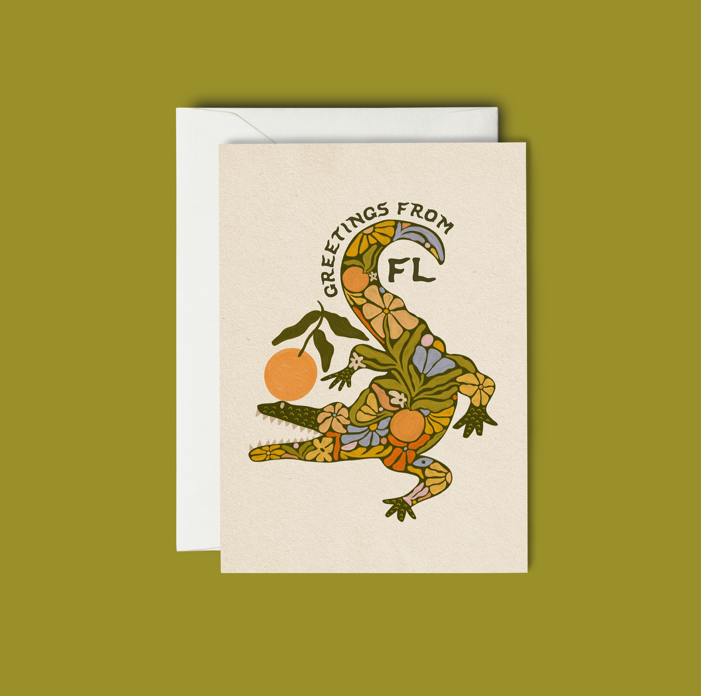 Greetings From FL Gator - Greeting Card The SoulShine Co.