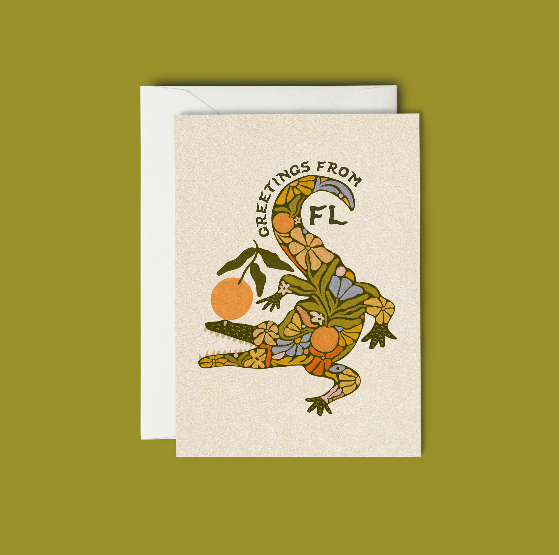 Greetings From FL Gator - Greeting Card The SoulShine Co.