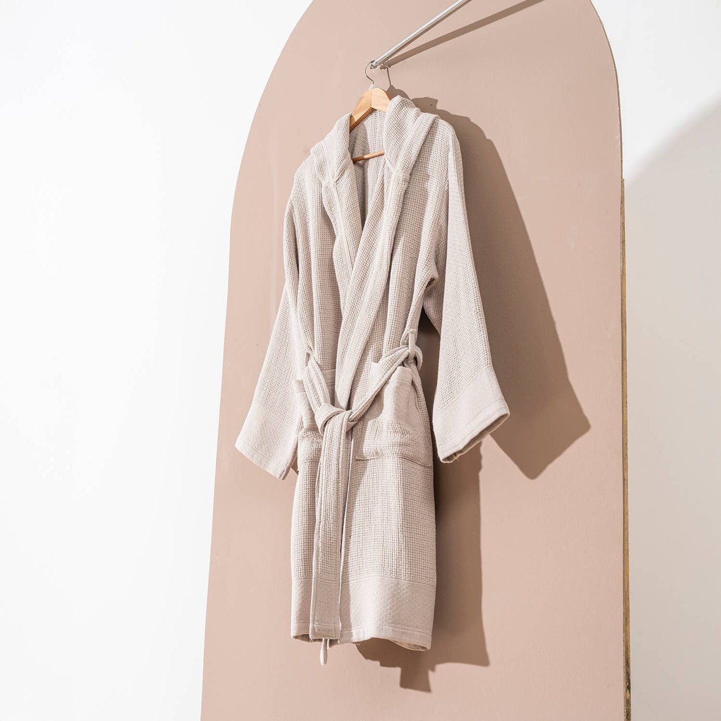 Stonewash Bathrobe Turkish Cotton LightWeight Hood Quick-dry Kikoya