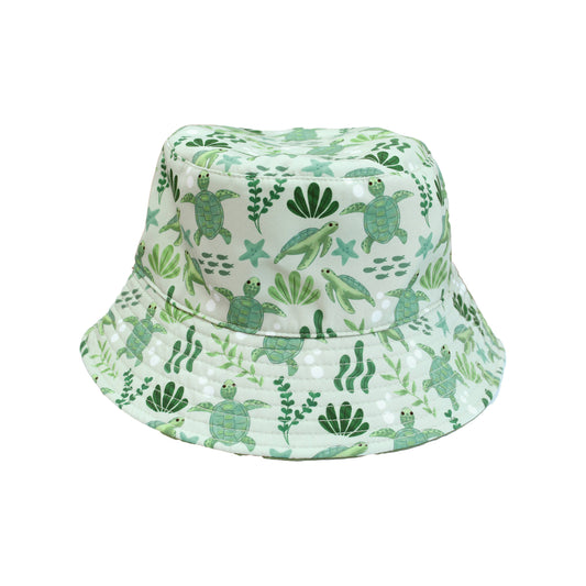 Save the Sea Turtles and Lucky Green Reversible Bucket Hat Emerson and Friends