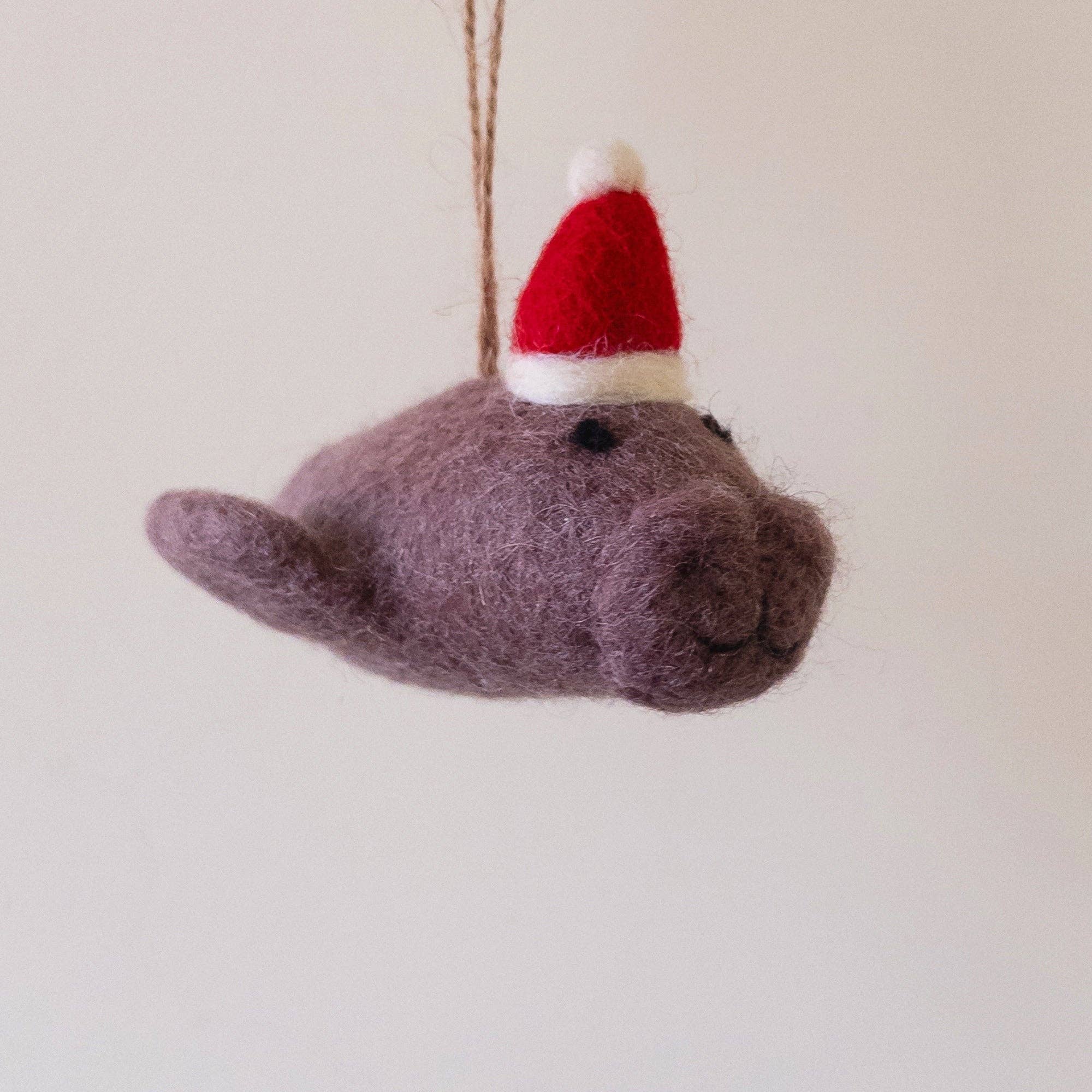 Manatee Felt Ornament Ganapati