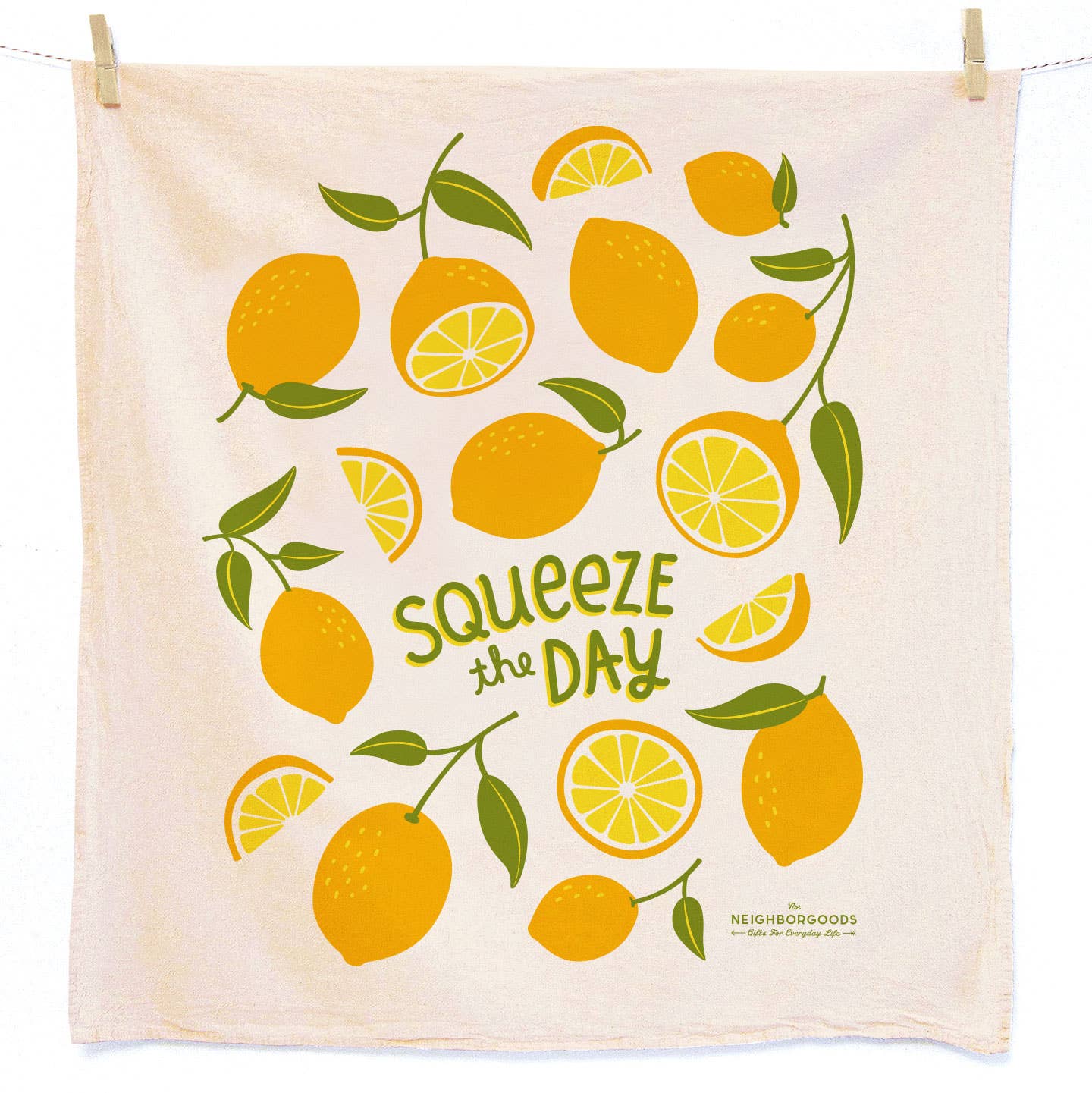 Lemon - Tea Towel + Sponge Cloth Set