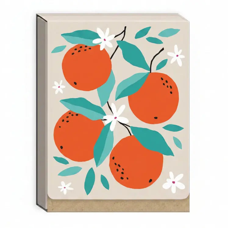 FRUIT MARKET ORANGES RECYCLED POCKET NOTEPAD Punch Studio