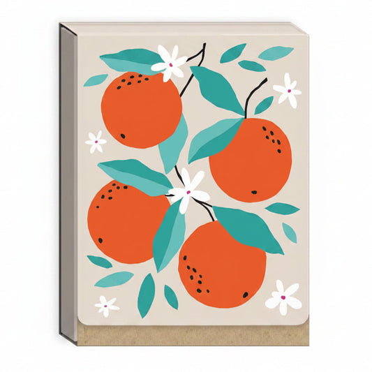 FRUIT MARKET ORANGES RECYCLED POCKET NOTEPAD Punch Studio