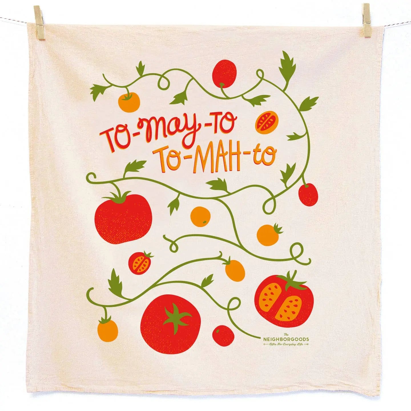 TOMATO BASIL (Tomato, Basil) - Tea Towel Set of 2 The Neighborgoods