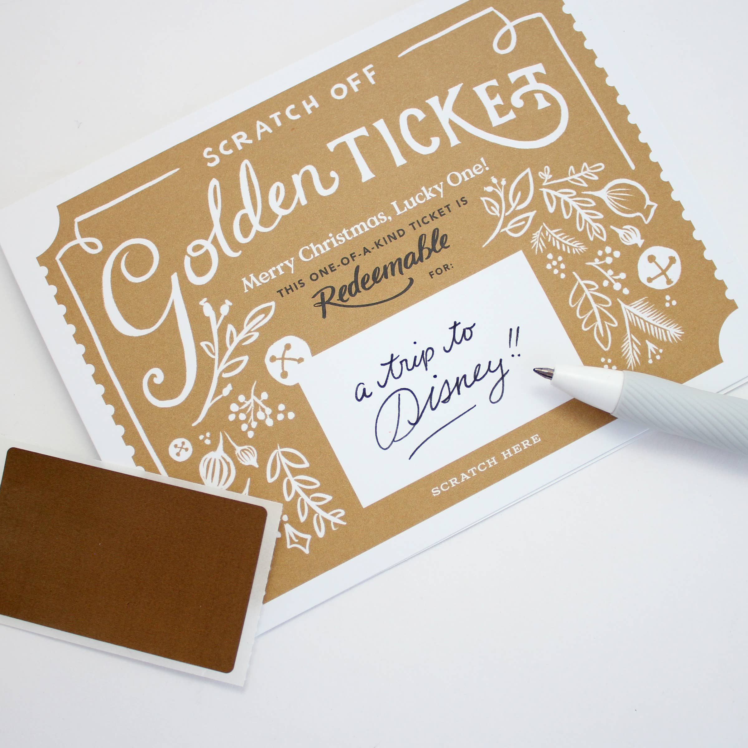 Scratch-off Card - Golden Ticket