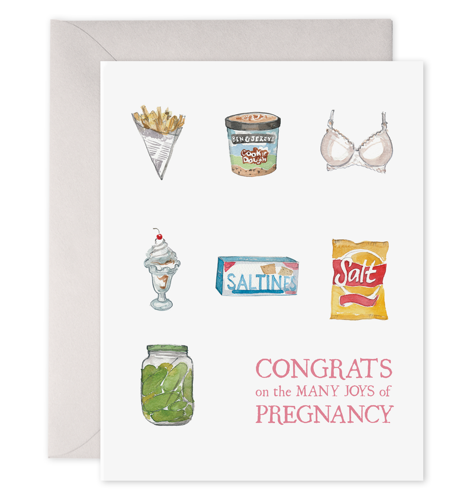 Preggie Snacks | Pregnancy Greeting Card