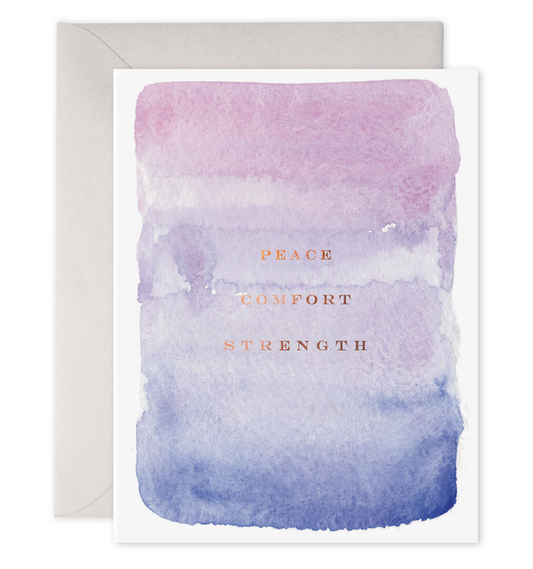 Peace Comfort Strength Greeting Card E. Frances Paper