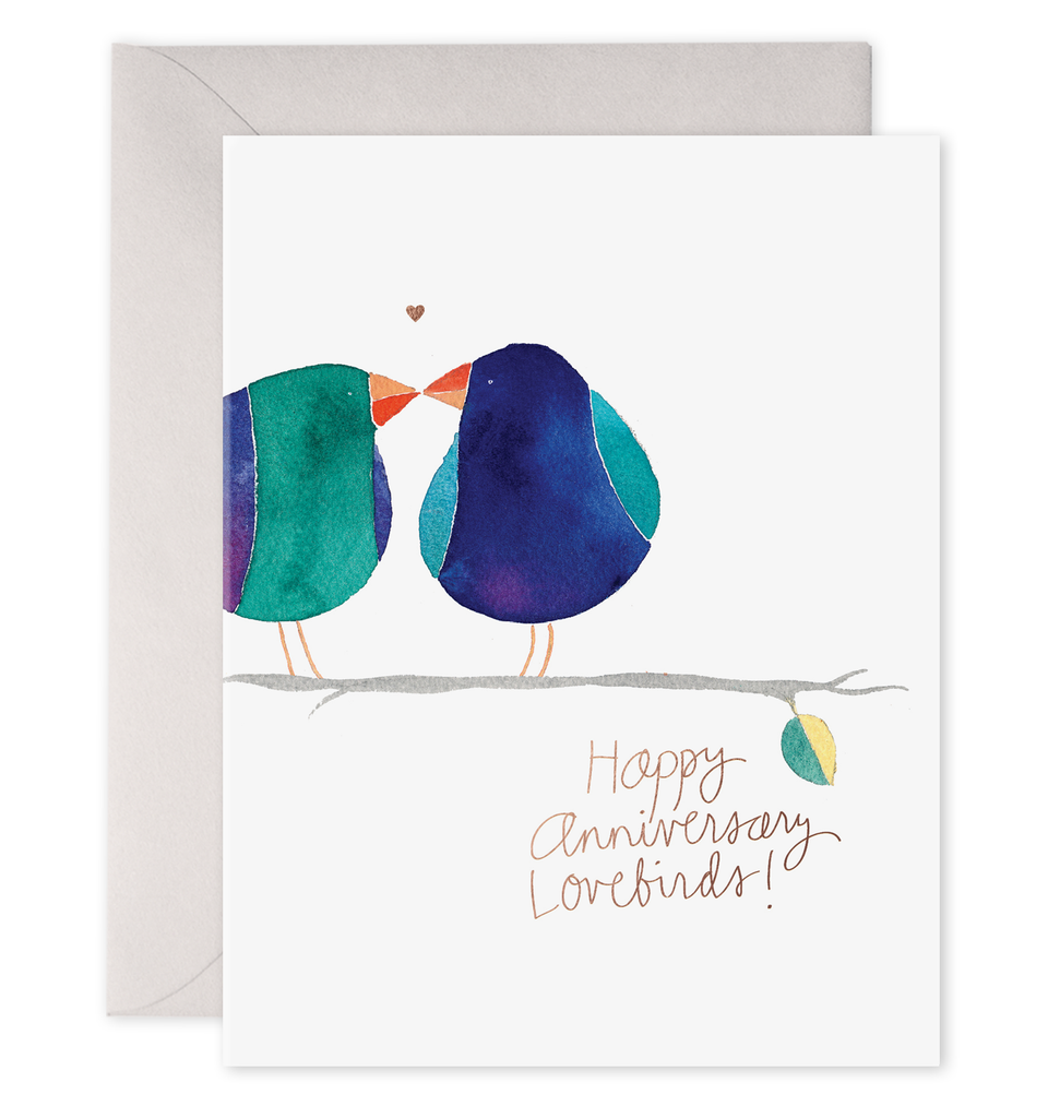 Lovebirds | Anniversary Greeting Card E. Frances Paper