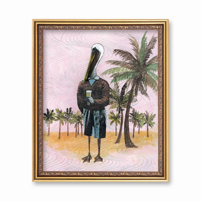 Pelican Man 8X10 Art Print Pergamo Paper Goods