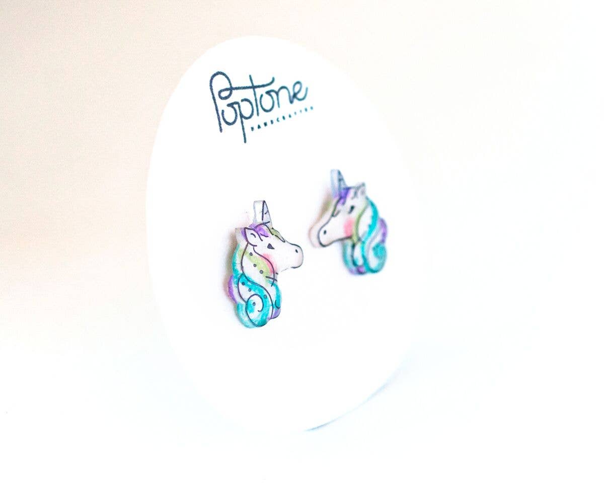 Unicorn Stud Earrings