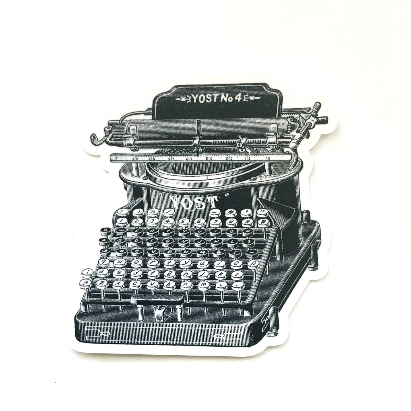 Antique Typewriter Vinyl Sticker