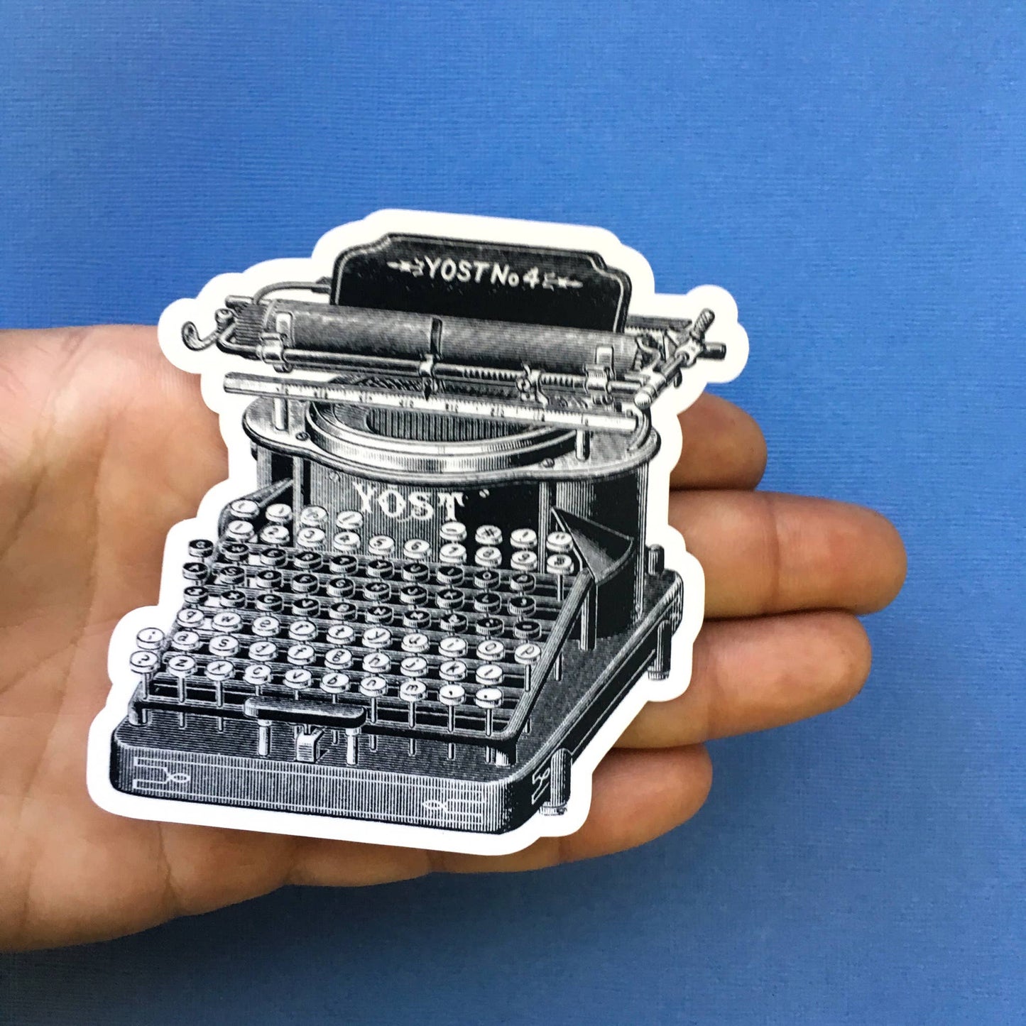 Antique Typewriter Vinyl Sticker