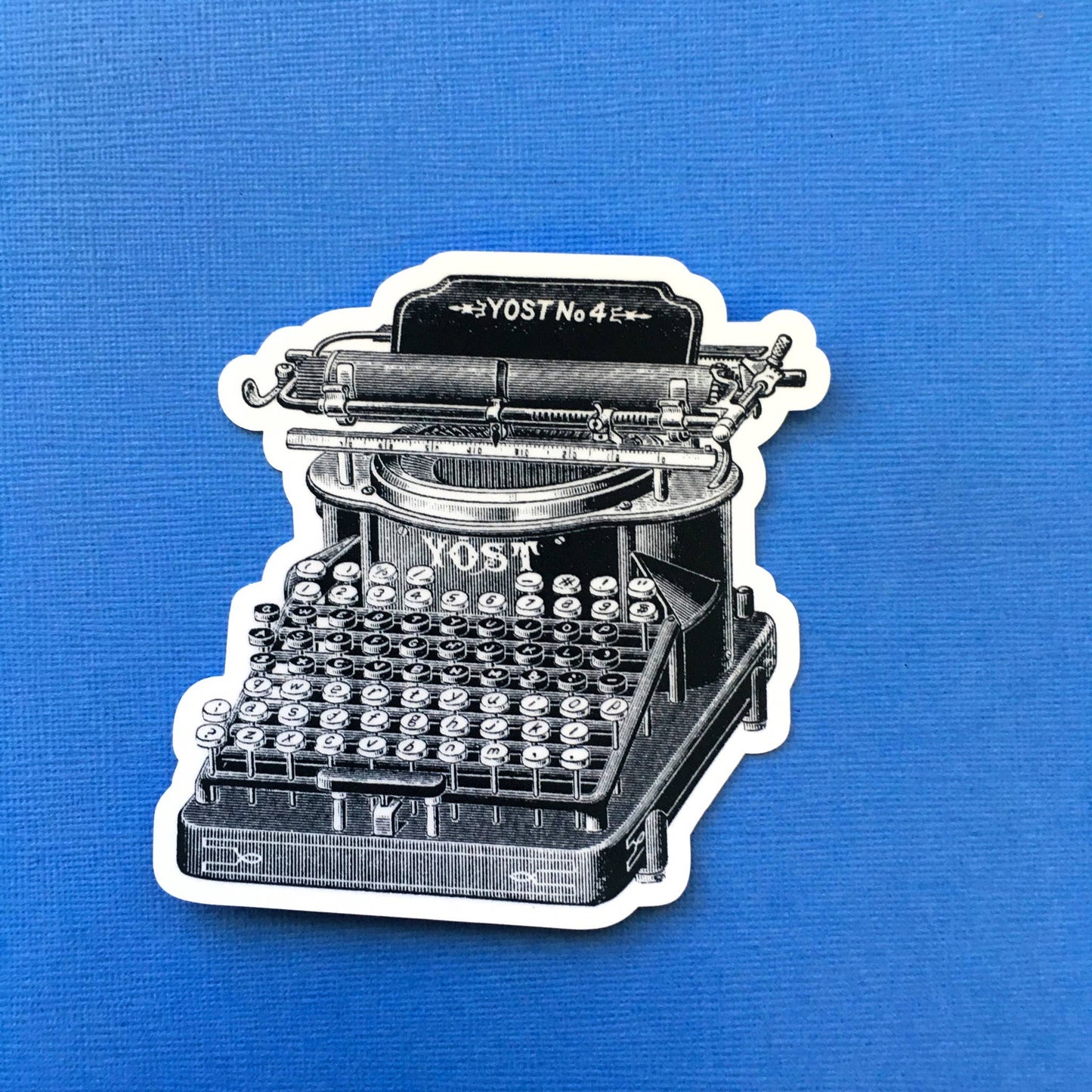 Antique Typewriter Vinyl Sticker