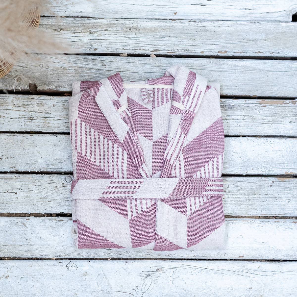 Raised Terry Bathrobe Turkish Cotton Light Weight Quick-dry